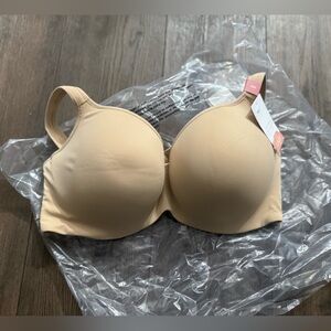 Cacique Lightly Lined Balconette Bra Nude 42D NWT Modern Collection